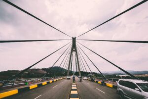 lines on a bridge